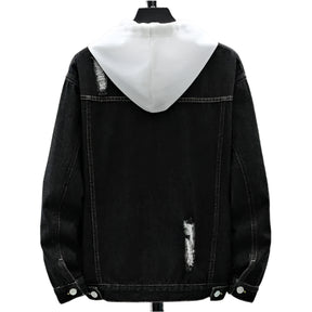 Jaqueta Jeans Masculina Raffenzi RZ058 com design moderno, jeans premium e acabamento sofisticado para um visual autêntico e versátil.