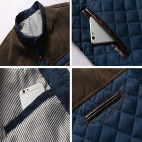 Jaqueta masculina Raffenzi RZ079 com design casual, forro acolchoado e bolsos funcionais, ideal para conforto e estilo em qualquer ocasião.