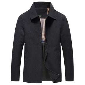 Jaqueta masculina Raffenzi RZ032 com design clássico, confortável e bolsos práticos, ideal para compor looks modernos e sofisticados.
