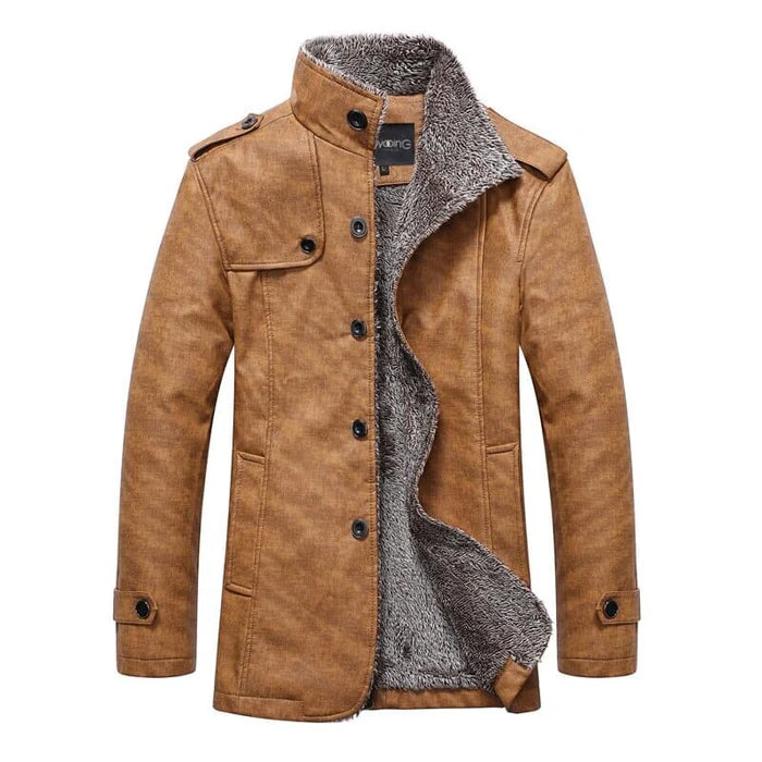 Jaqueta masculina forrada Raffenzi RZ015 com design clássico, isolamento térmico e praticidade para looks sofisticados e confortáveis em dias frios.
