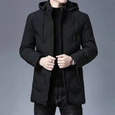 Jaqueta Masculina Raffenzi RZ084 com design sofisticado, isolamento térmico e acabamento refinado, ideal para manter o estilo nos dias frios.