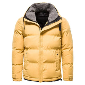 Jaqueta masculina puffer Raffenzi RZ040 com forro em lã, ideal para proteção térmica e visual sofisticado nos dias frios.