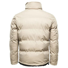 Jaqueta masculina puffer Raffenzi RZ040 com forro em lã, ideal para proteção térmica e visual sofisticado nos dias frios.