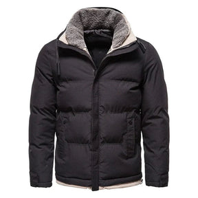 Jaqueta masculina puffer Raffenzi RZ040 com forro em lã, ideal para proteção térmica e visual sofisticado nos dias frios.