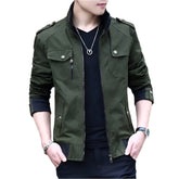 Jaqueta Masculina Raffenzi RZ026 com design sofisticado, fechamento em zíper, detalhes refinados e conforto térmico para um visual moderno.