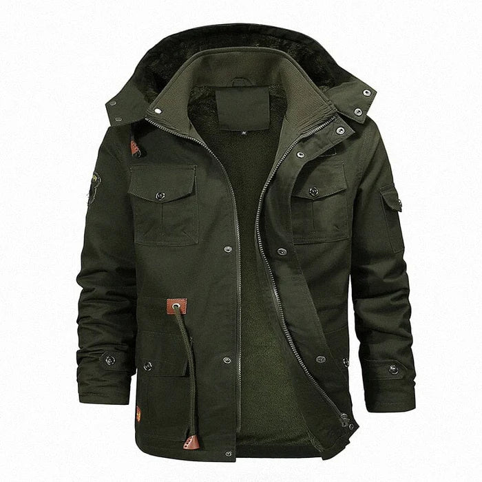 Jaqueta Masculina Raffenzi RZ068 com isolamento térmico e modelagem ajustada para conforto e estilo em dias frios.