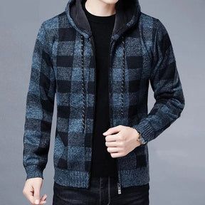 Jaqueta Masculina Xadrez Raffenzi RZ064 com isolamento eficiente, modelagem confortável e acabamento refinado para elegância e proteção nos dias frios.