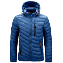 Jaqueta puffer masculina Raffenzi RZ012 com isolamento térmico para temperaturas de até -10°C, unindo conforto, estilo e inovação.