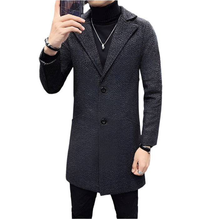 Sobretudo Raffenzi RZ125, design refinado em lã, perfeito para o inverno com sofisticação e conforto térmico.