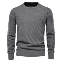 Suéter Raffenzi RZ135, design slim fit, perfeito para ocasiões casuais ou formais com sofisticação, conforto e estilo em lã.